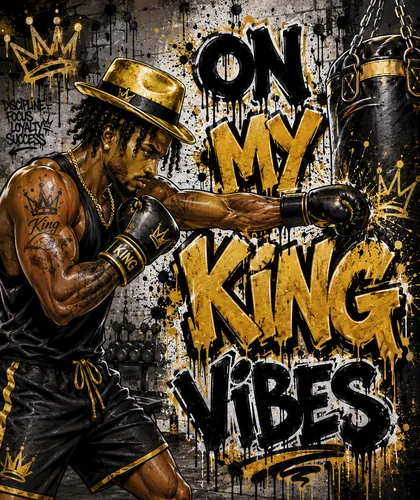 On My King Vibes graphic design by Coach Gizmo