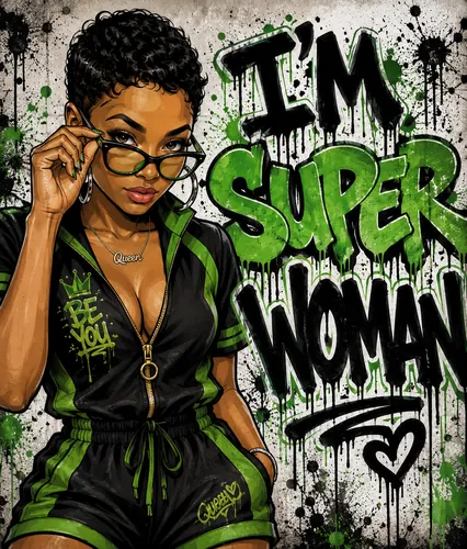 I'm Super Woman graphic design by Coach Gizmo