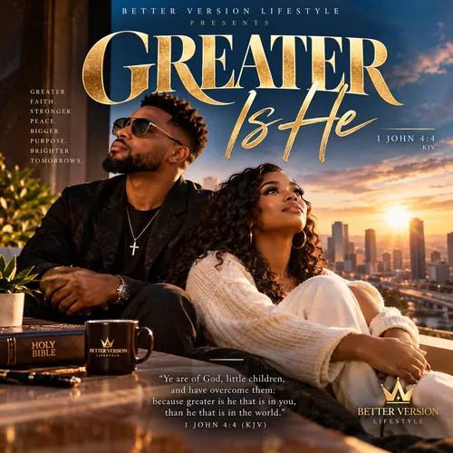 Greater Is He, album cover designed by Coach Gizmo